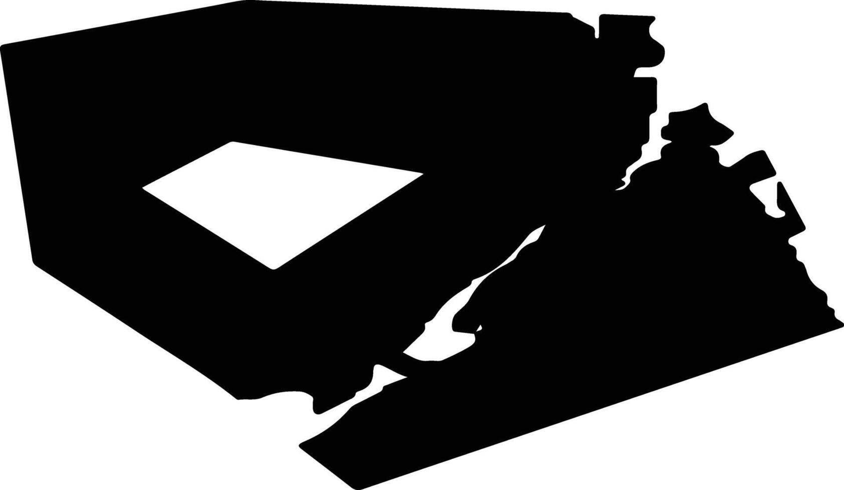 Copenhagen Denmark silhouette map vector