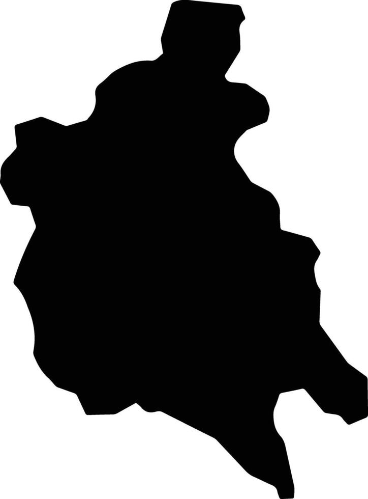 Copse Jamaica silhouette map vector