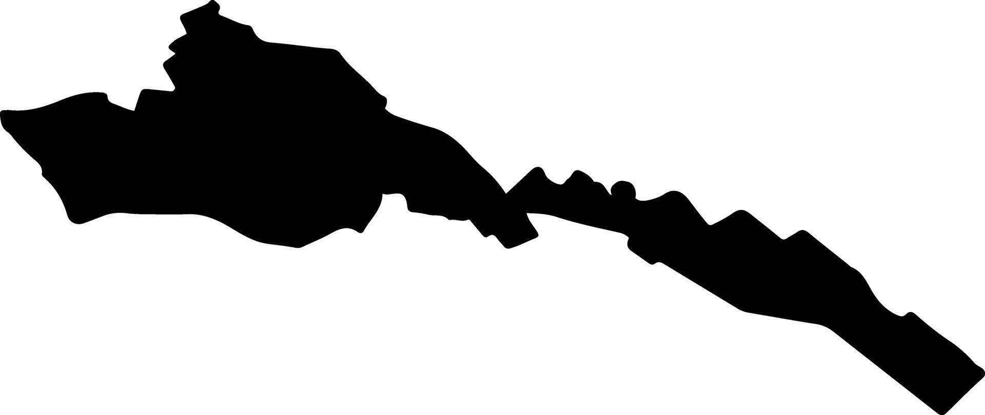 COPALAU Romania silhouette map vector