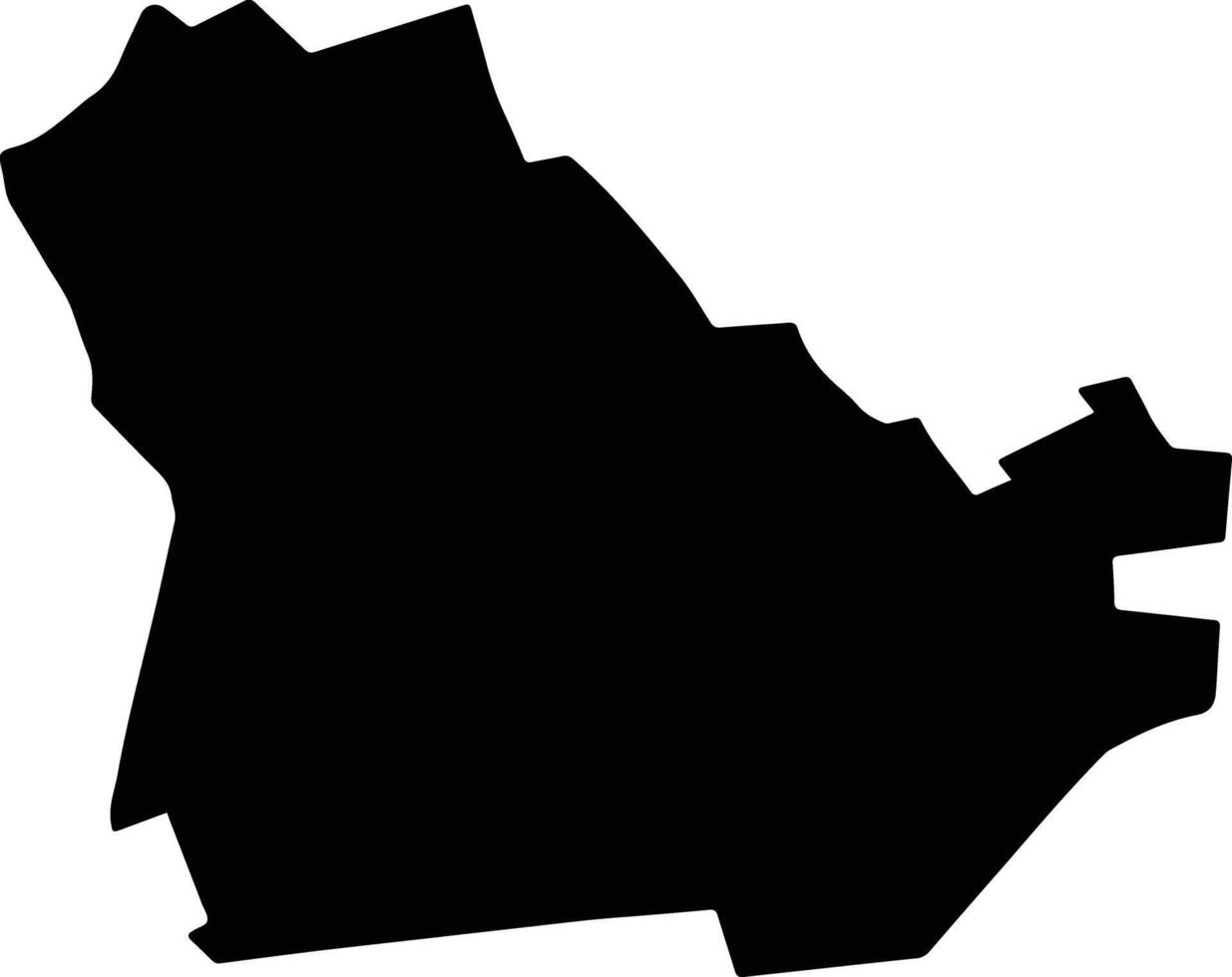 CORBEANCA Romania silhouette map vector