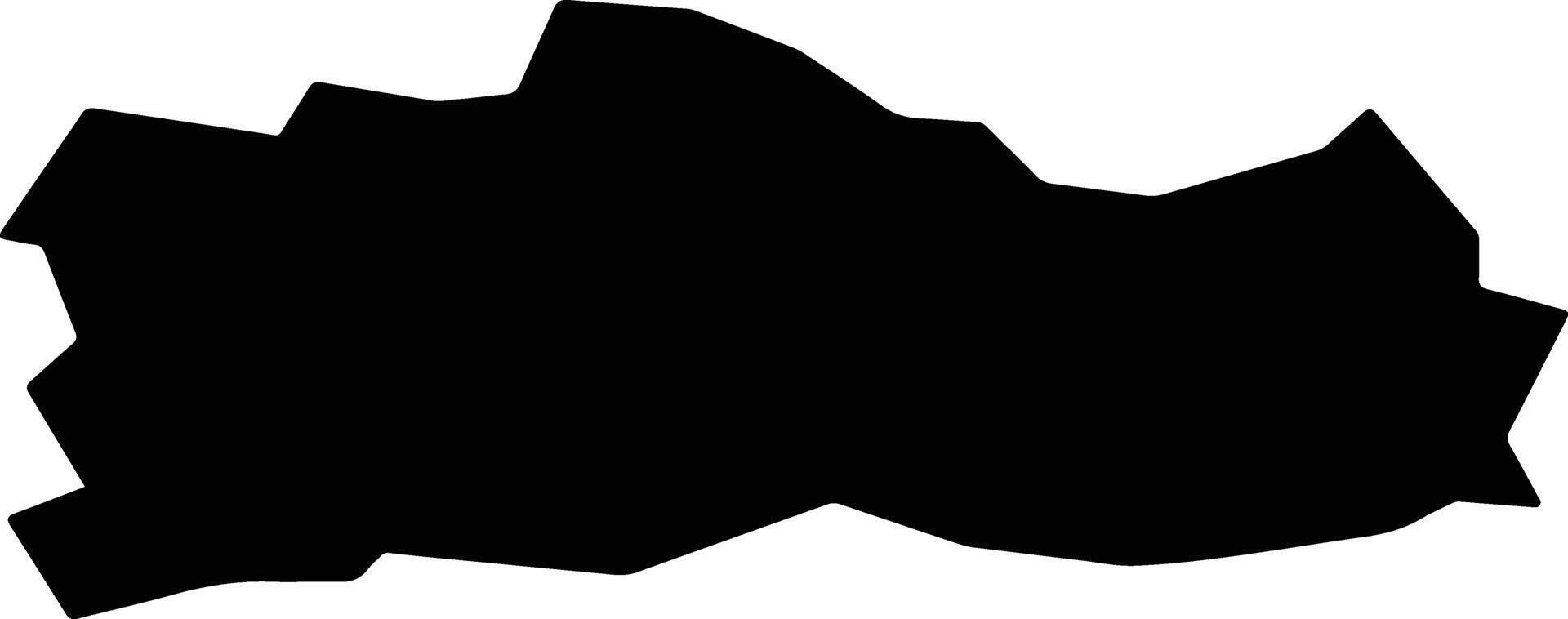 CORK CITY NORTH WEST LEA 6 Ireland silhouette map vector
