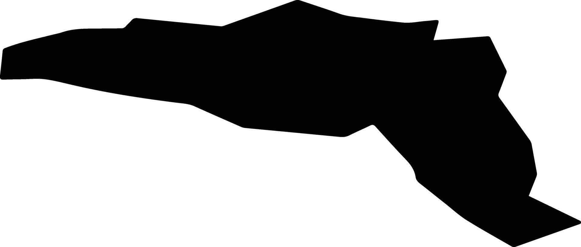 CORK CITY SOUTH WEST LEA 7 Ireland silhouette map vector