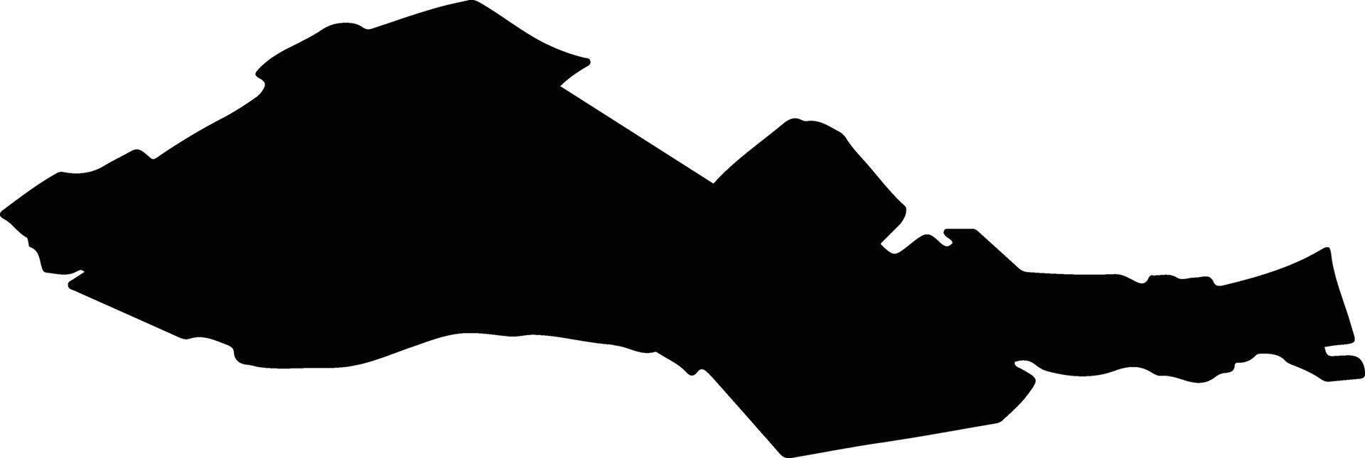 CORLATENI Romania silhouette map vector