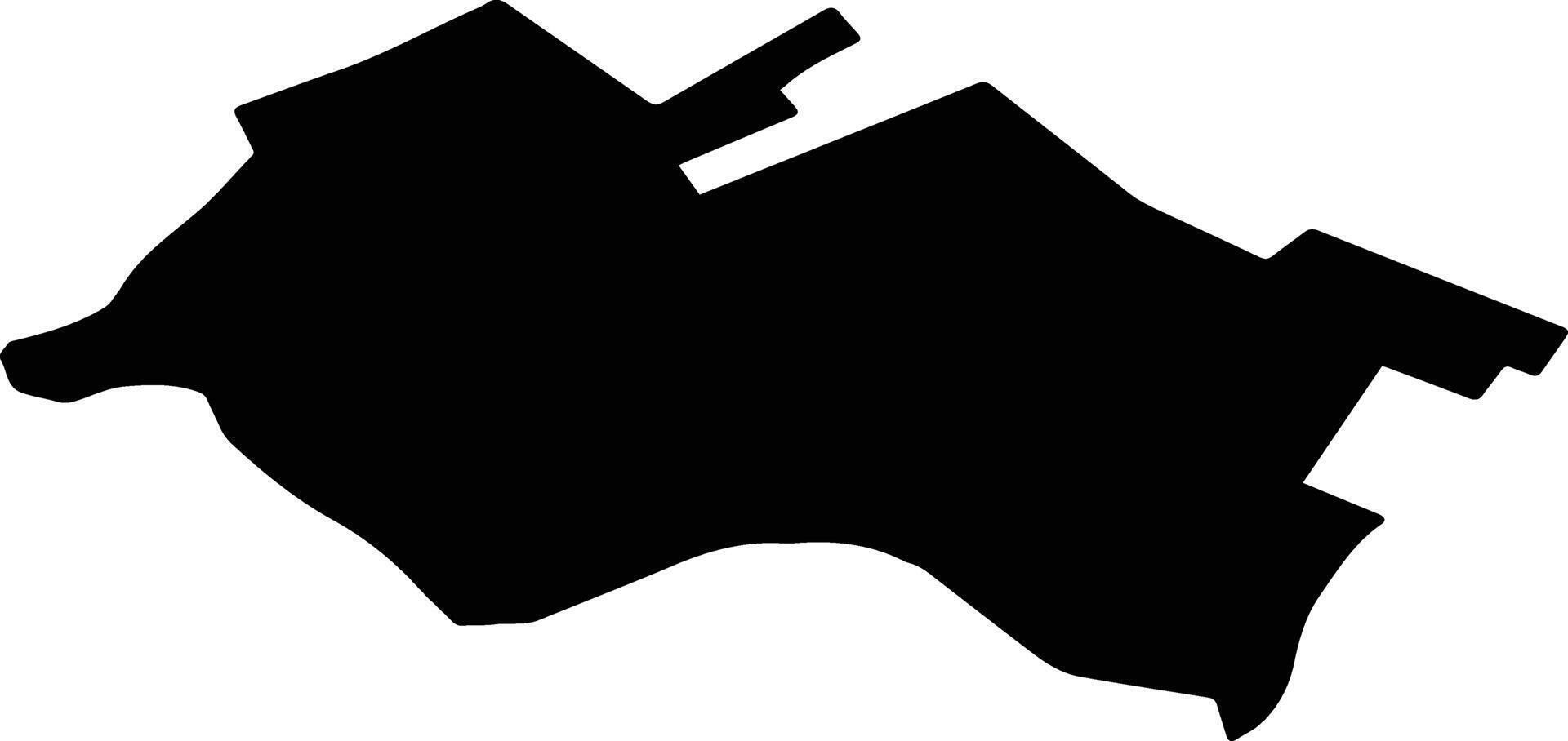 CORNETU Romania silhouette map vector