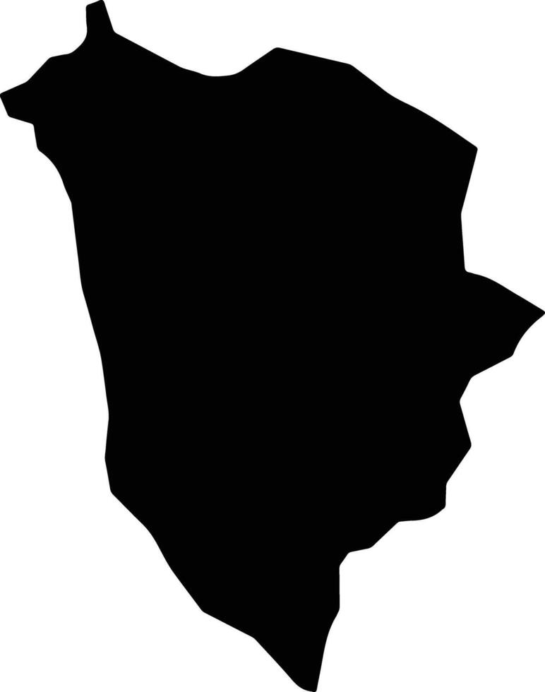 Cornwall Jamaica silhouette map vector