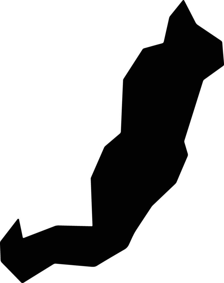 Coroados Brazil silhouette map vector