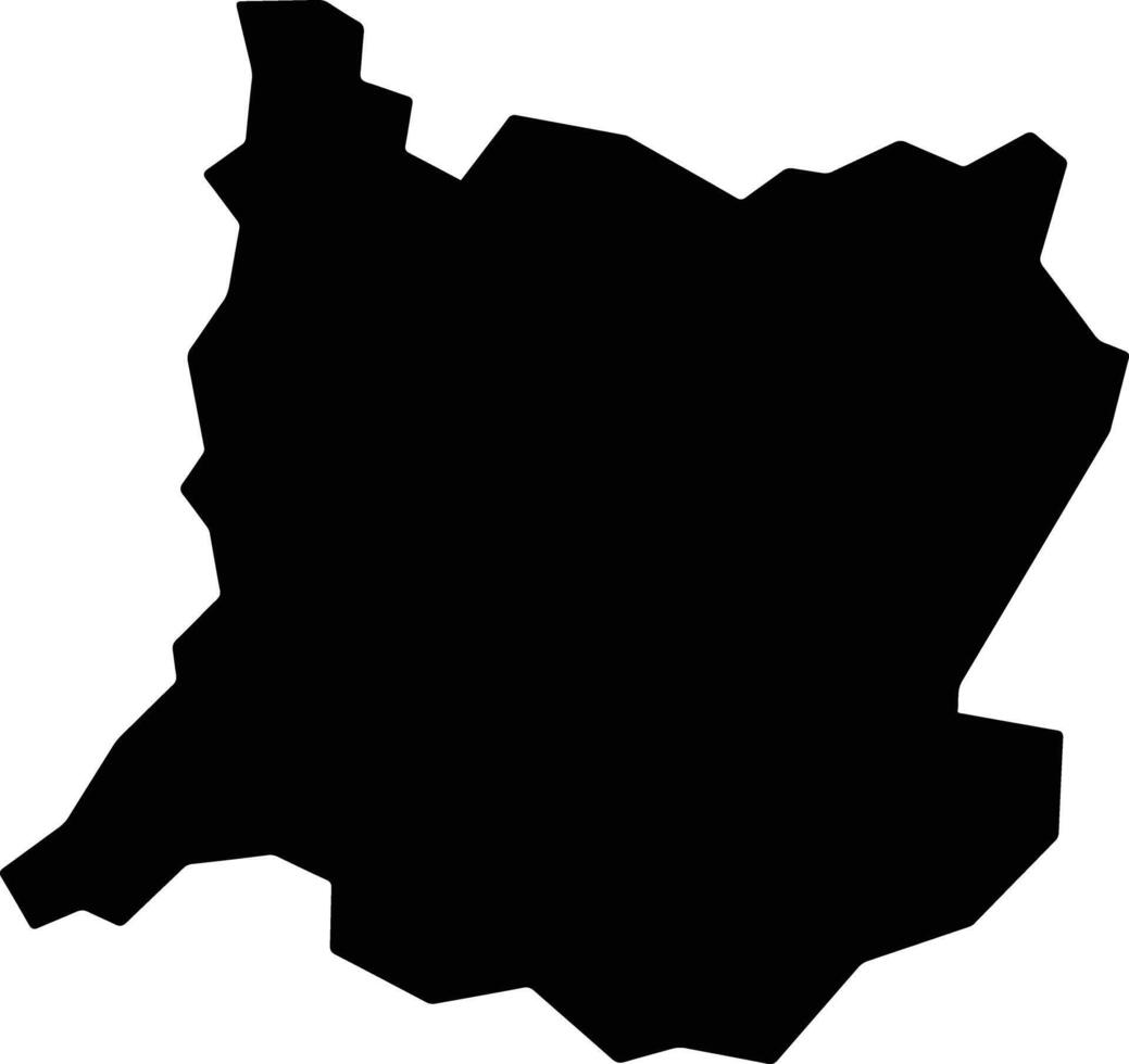 Coronel Domingos Soares Brazil silhouette map vector