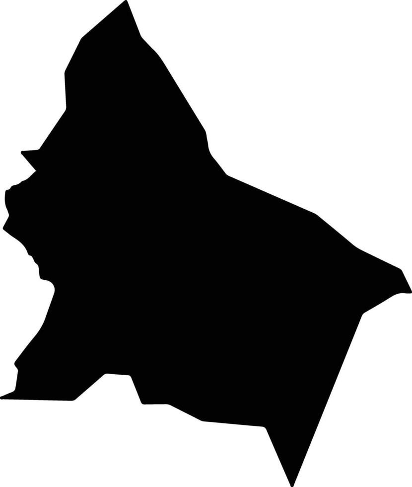 Coronel Sapucaia Brazil silhouette map vector