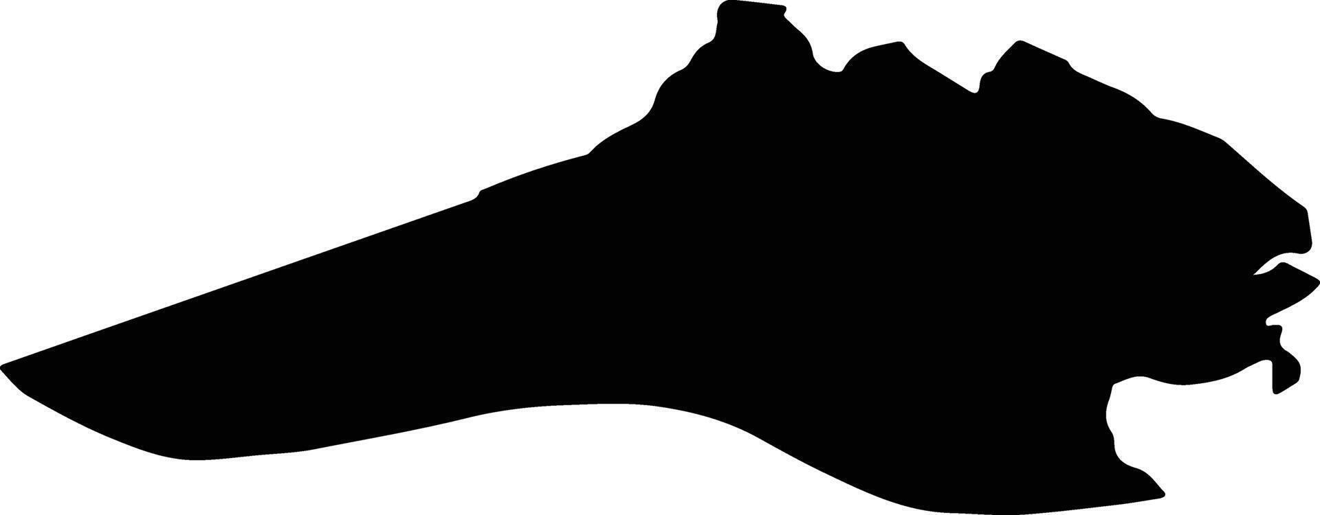 CORONINI Romania silhouette map vector