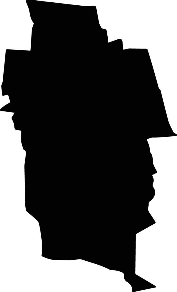 Corregidora Mexico silhouette map vector