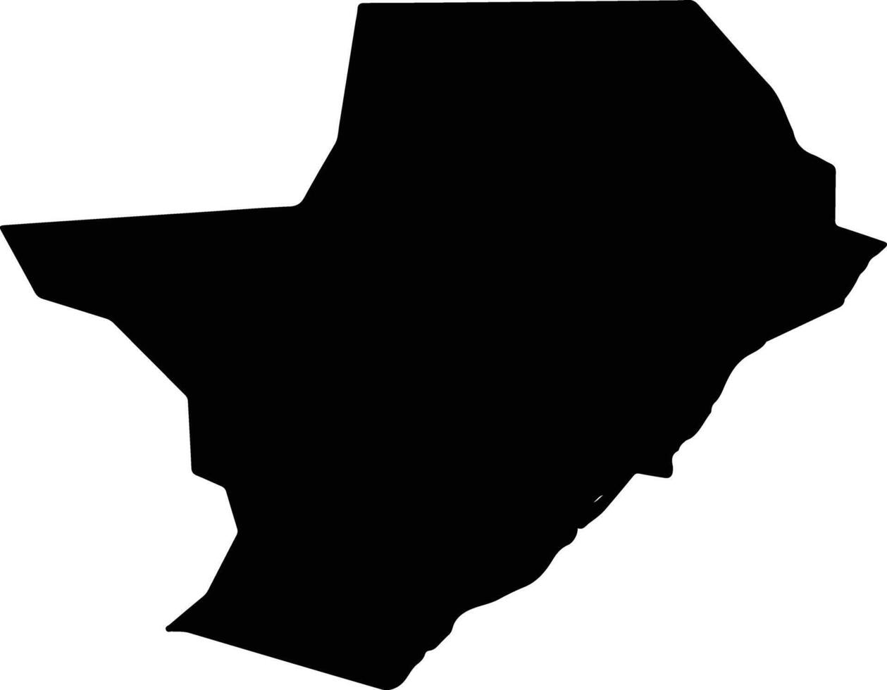 Coruripe Brazil silhouette map vector