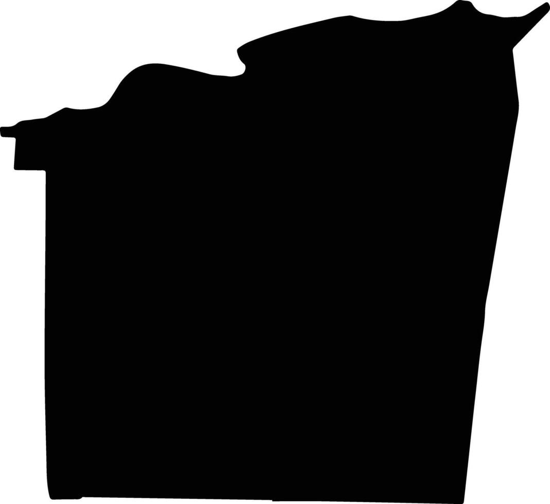 COSAMBESTI Romania silhouette map vector