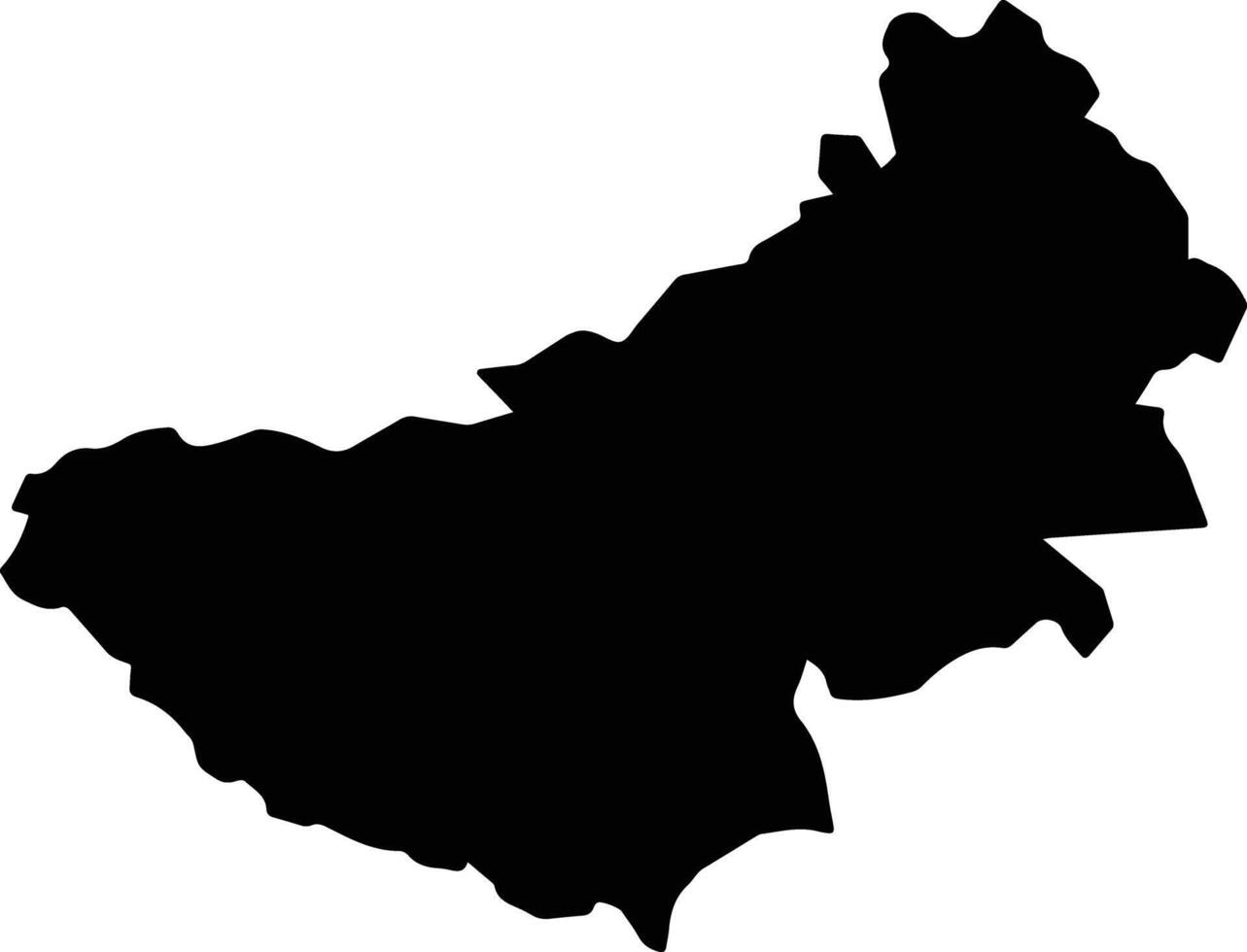 Coscomatepec Mexico silhouette map vector