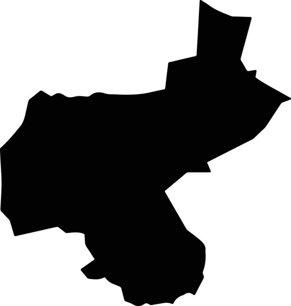Cosoltepec Mexico silhouette map vector