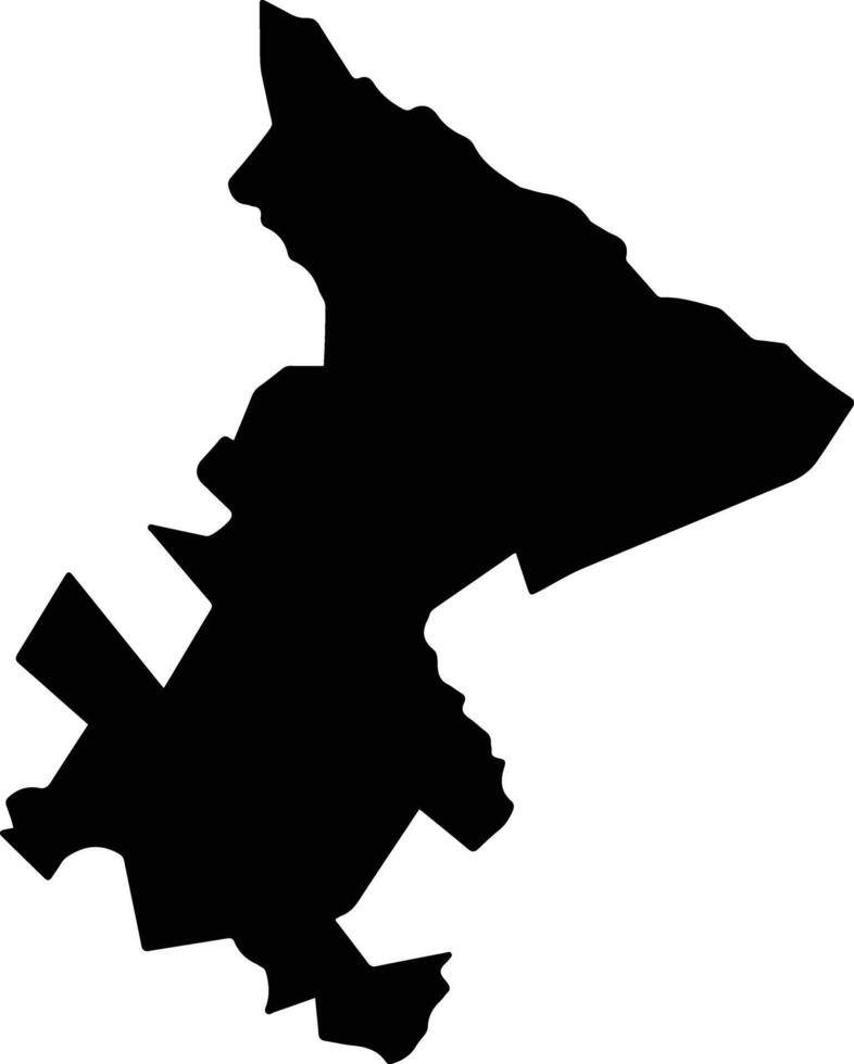 Cosolapa Mexico silhouette map vector