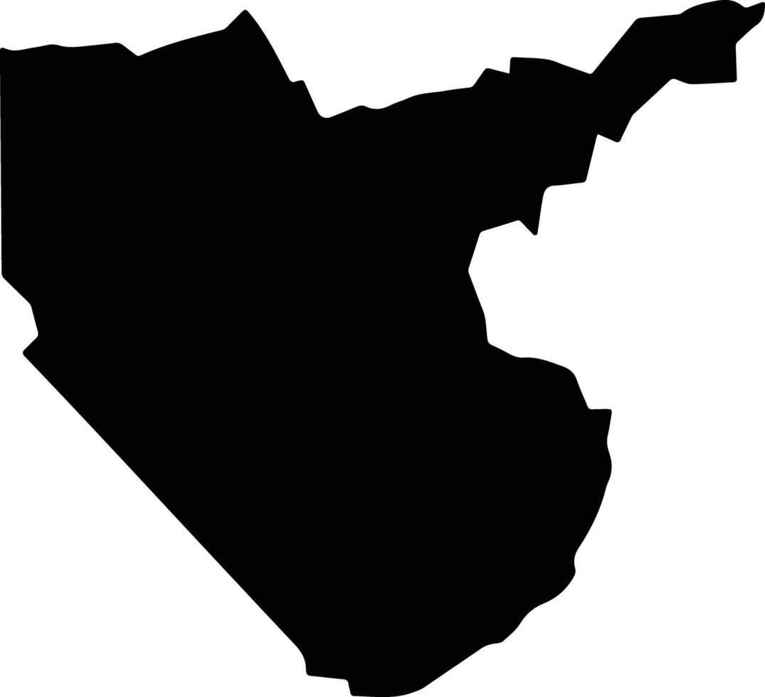 Cotegipe Brazil silhouette map vector