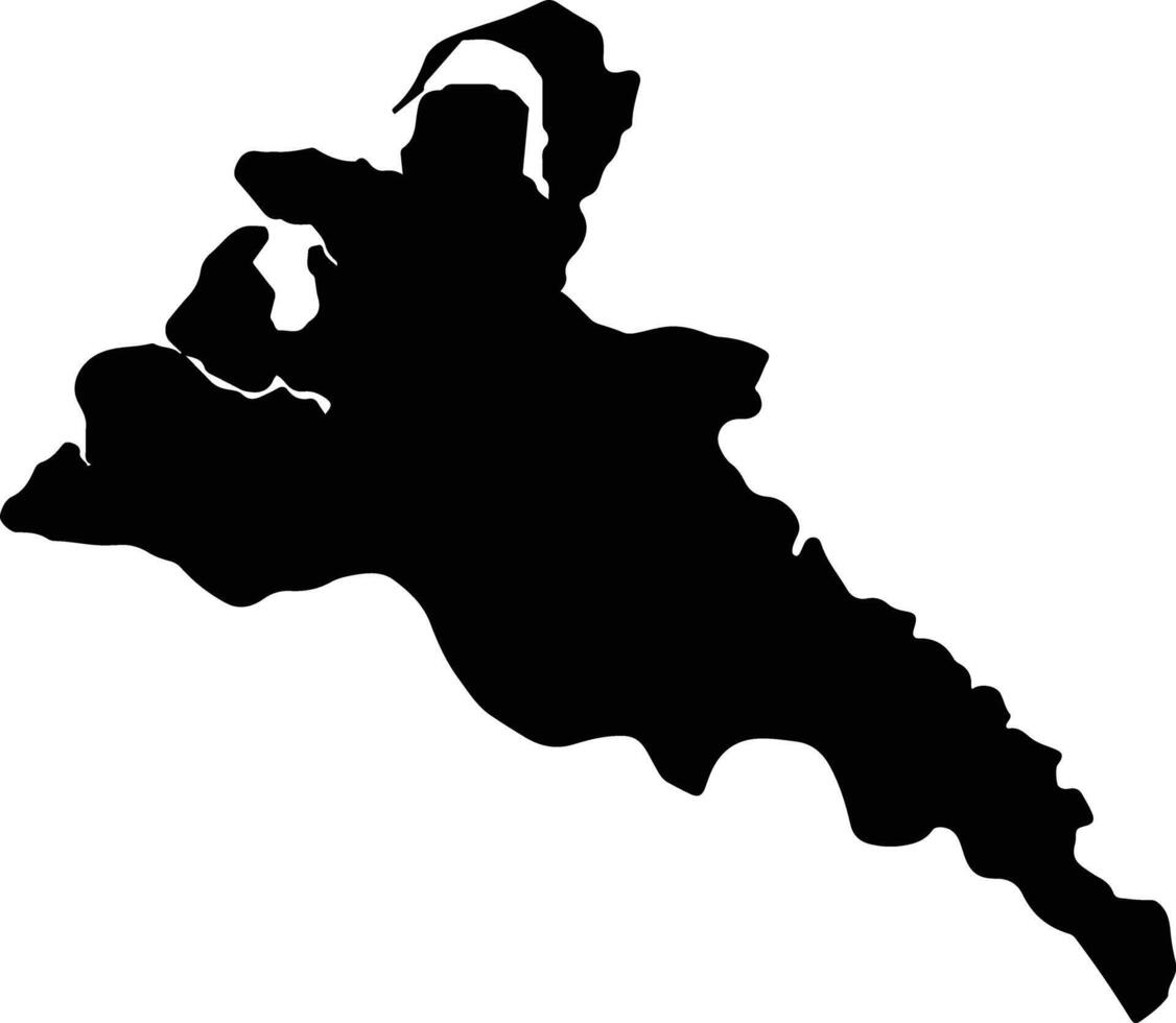Cotabato City Philippines silhouette map vector