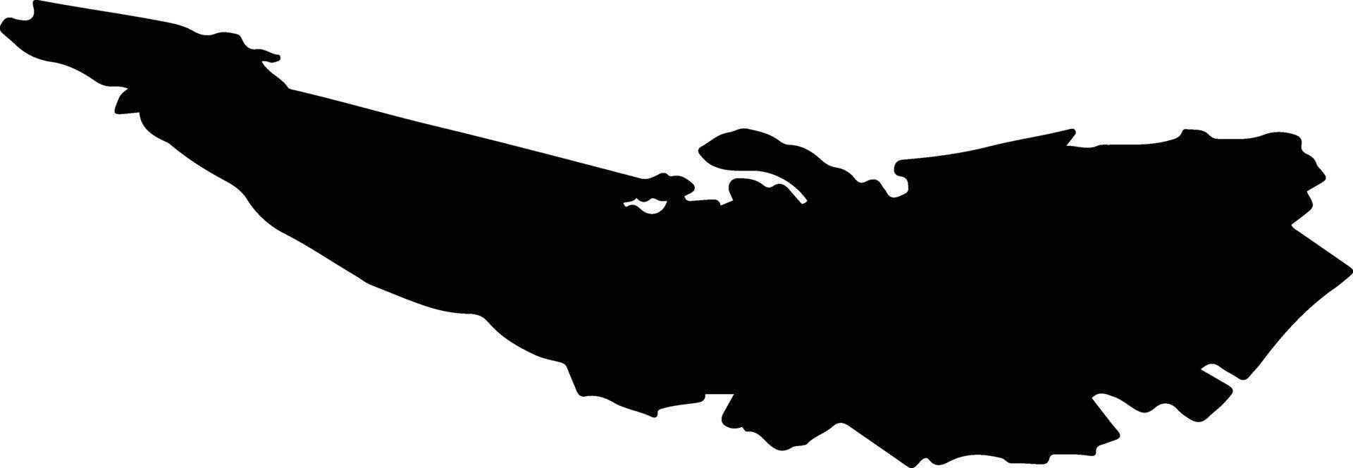 COTNARI Romania silhouette map vector