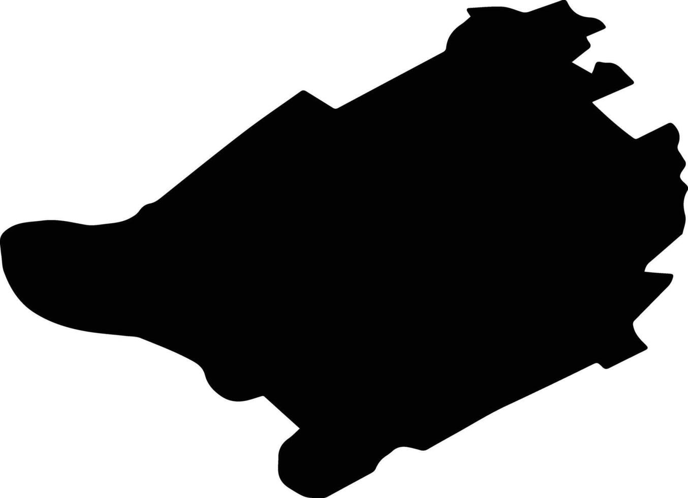 COTOFENII DIN FATA Romania silhouette map vector