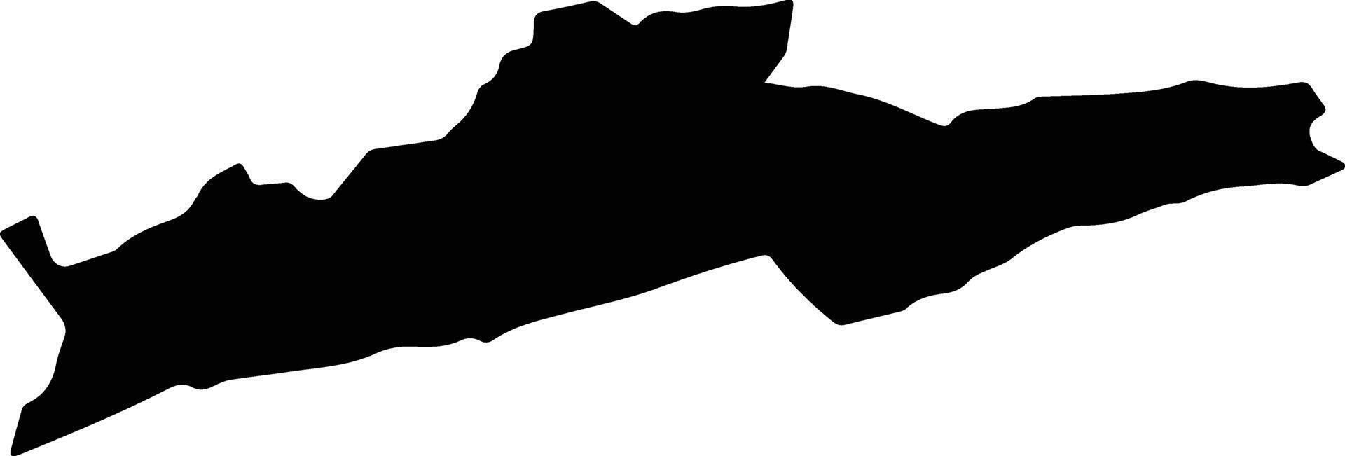 Courtelary Switzerland silhouette map vector
