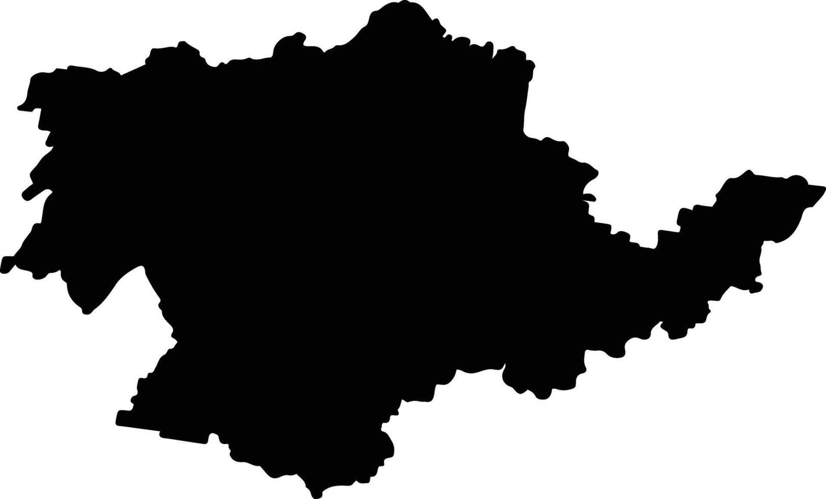 Cowra Australia silhouette map vector