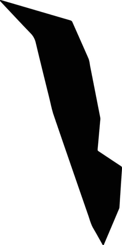 Cove Benin silhouette map vector