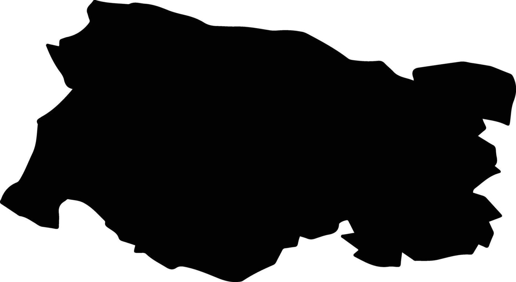 COZMA Romania silhouette map vector
