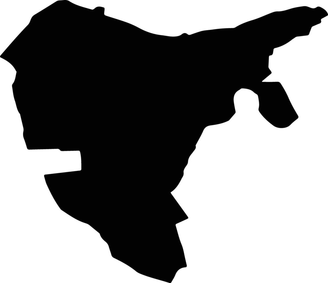 CRACIUNELU DE JOS Romania silhouette map vector