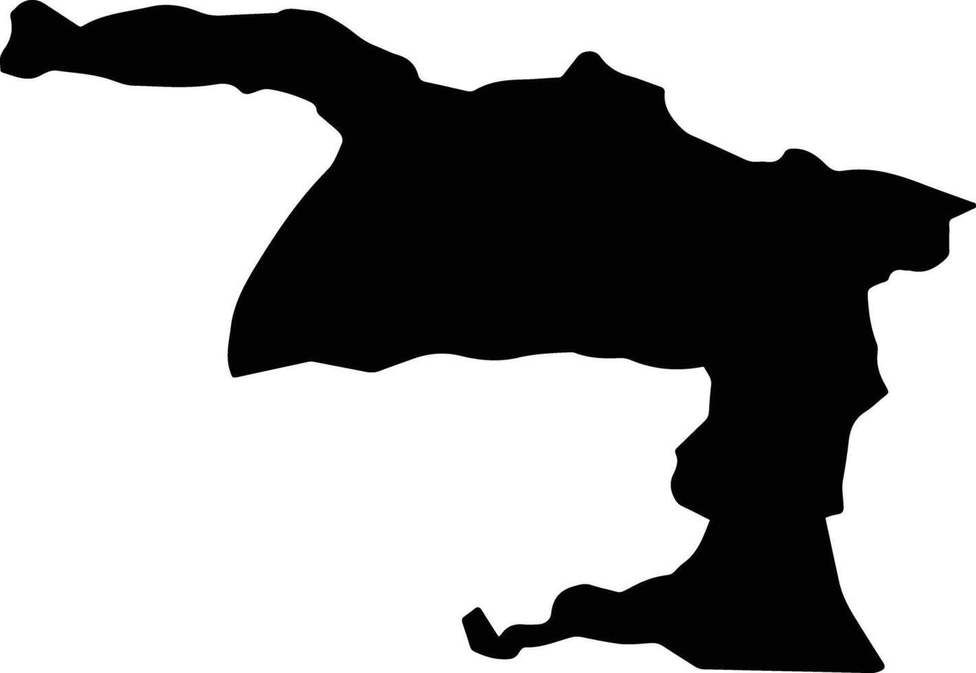 Craig Head Jamaica silhouette map vector