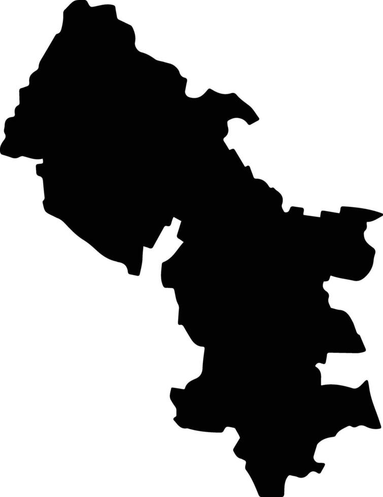 Coyutla Mexico silhouette map vector