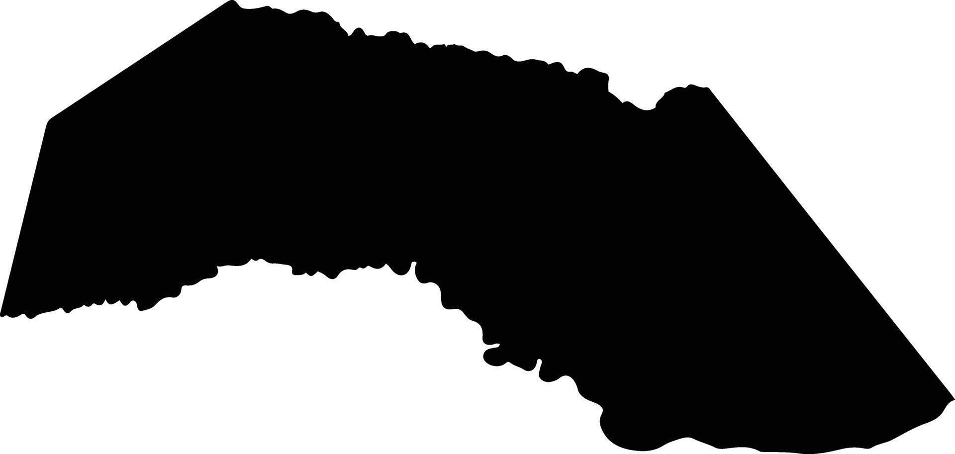 Cravo Norte Colombia silhouette map vector