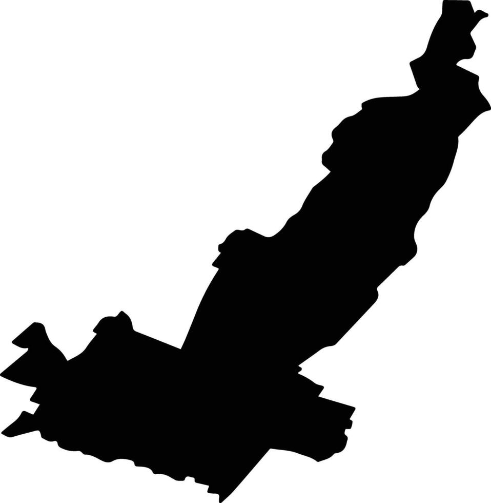 CRANGURILE Romania silhouette map vector