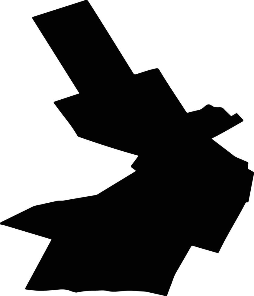 CRANGU Romania silhouette map vector