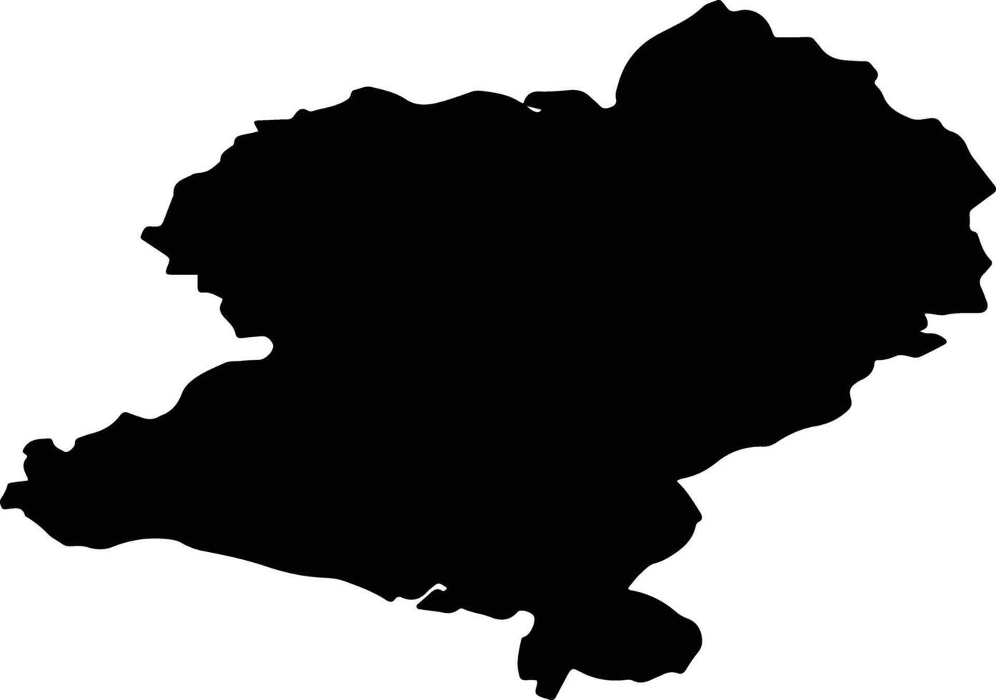 CREACA Romania silhouette map vector