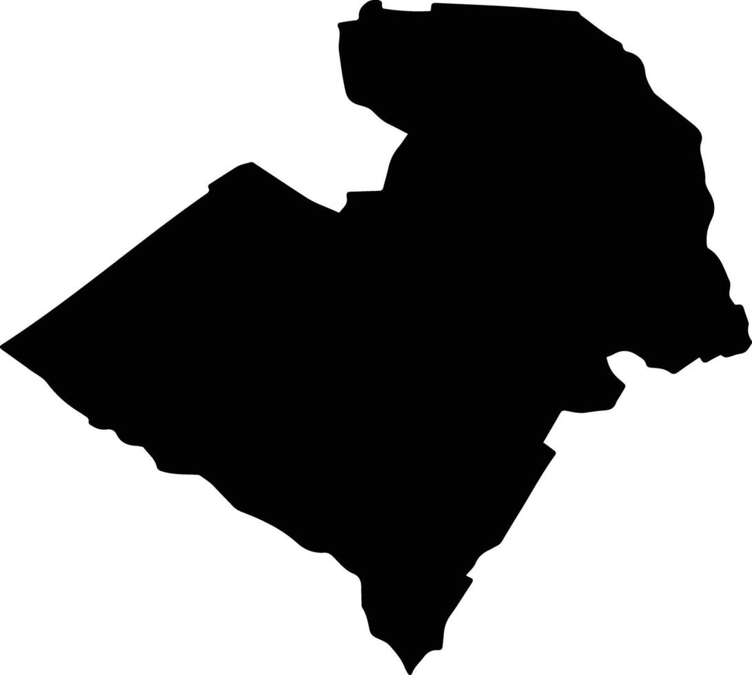 CRISTESTI Romania silhouette map vector