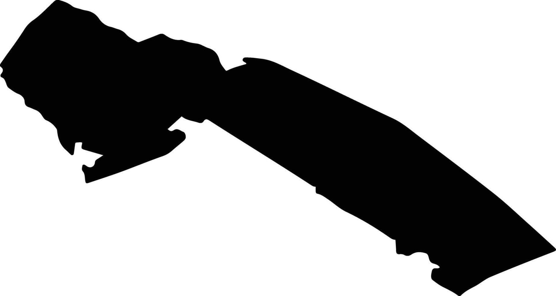 CRISTINESTI Romania silhouette map vector