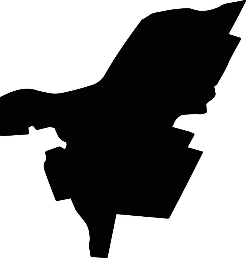 CRIVAT Romania silhouette map vector