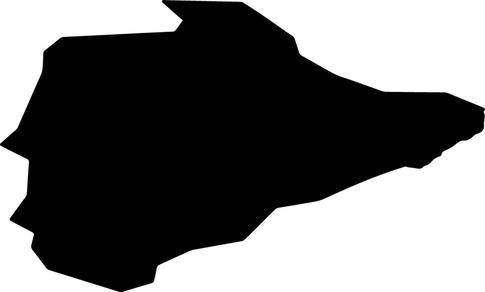 Crna Trava Municipality Serbia silhouette map vector