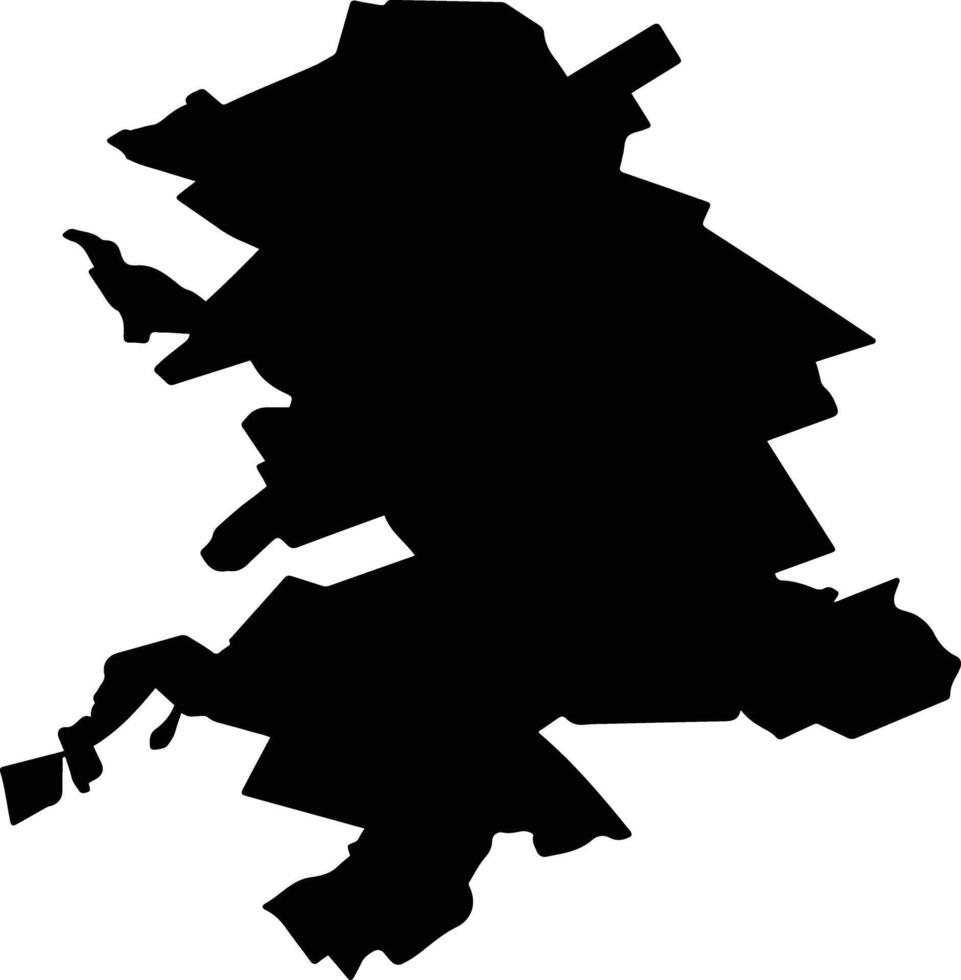 CRUCEA Romania silhouette map vector