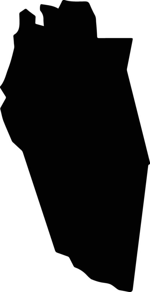 Crownlands Marc Saint Lucia silhouette map vector