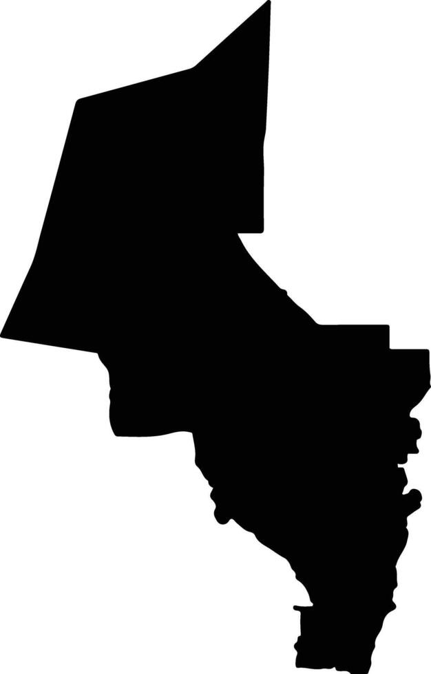 Cruz del Eje Argentina silhouette map vector
