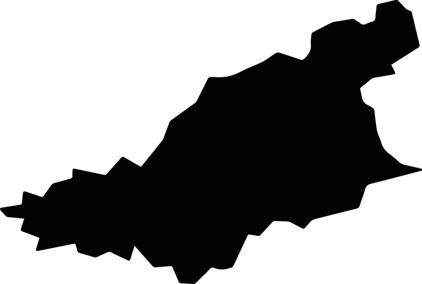 Cruz Machado Brazil silhouette map vector