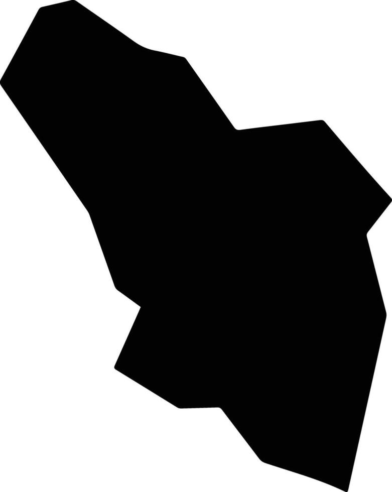Cruzeta Brazil silhouette map vector