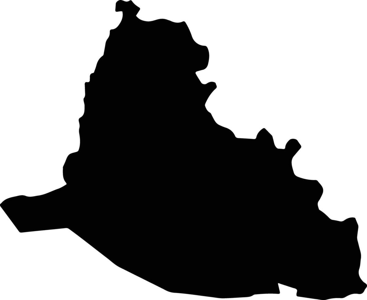 Cu Chi Vietnam silhouette map vector