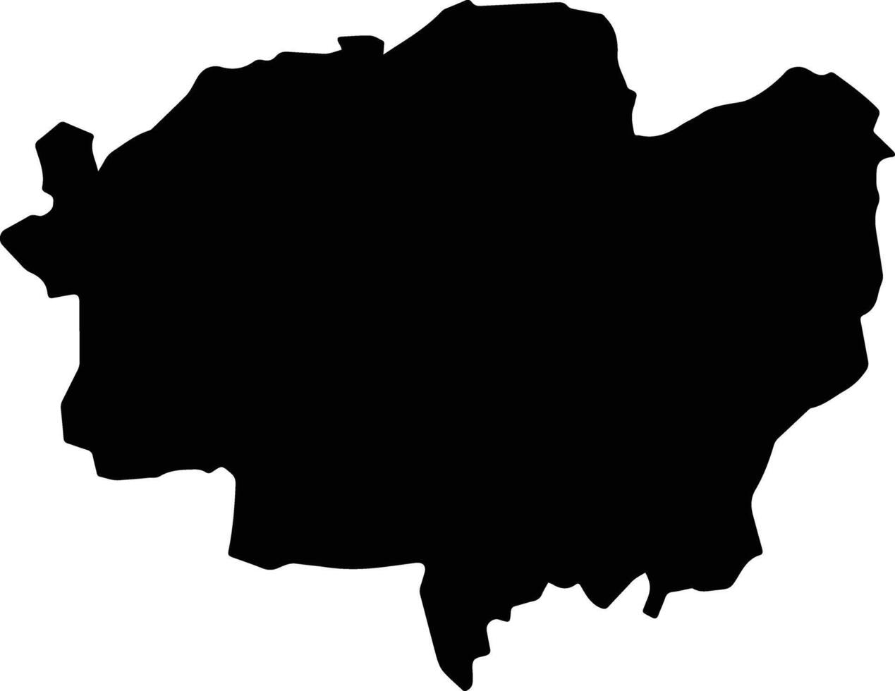 Cu Kuin Vietnam silhouette map vector