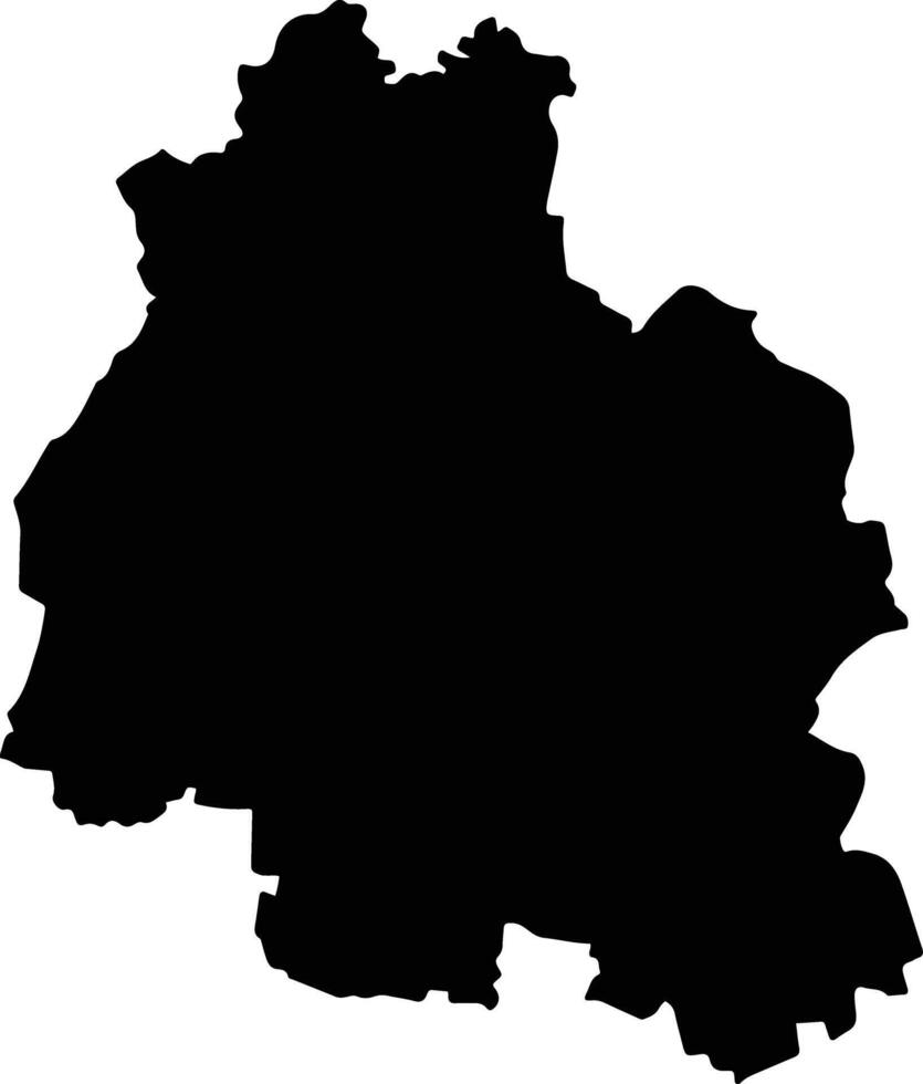 Cu Mgar Vietnam silhouette map vector