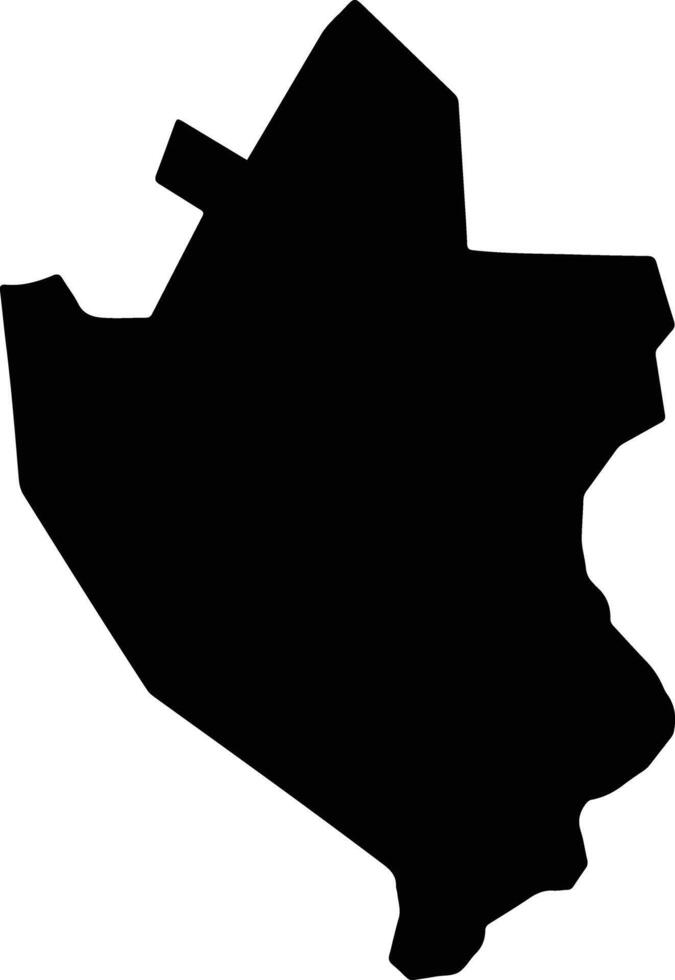 Cubulco Guatemala silhouette map vector
