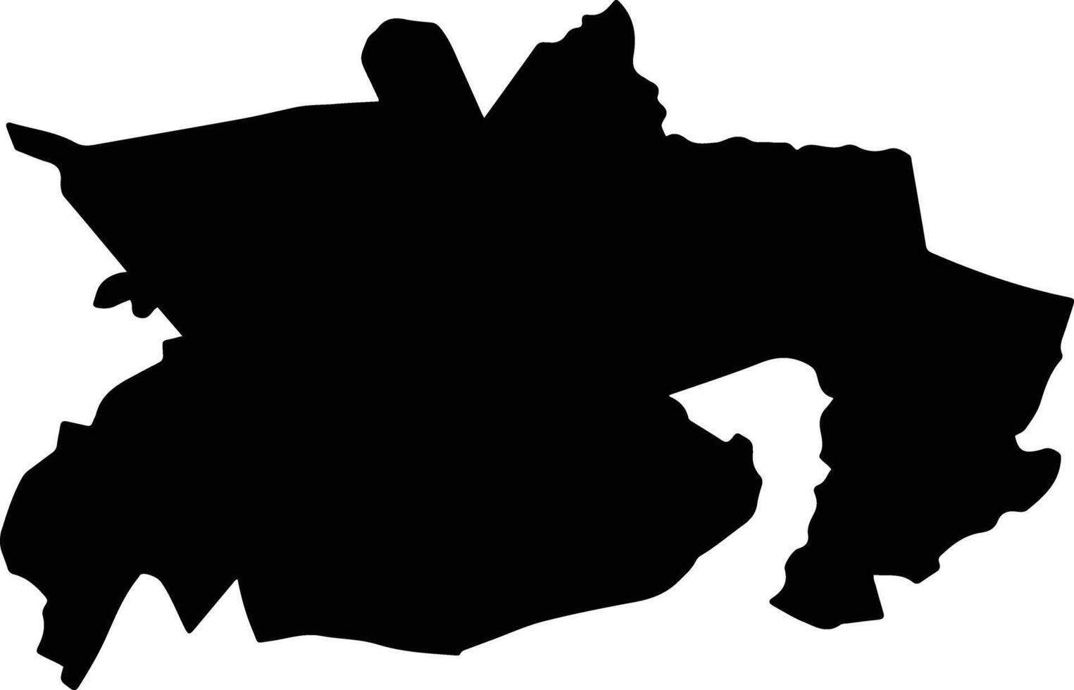 Cuautepec Mexico silhouette map vector