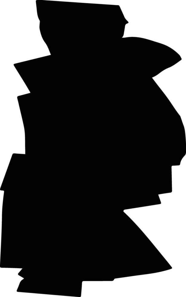 CUCA Romania silhouette map vector