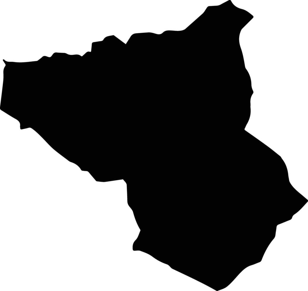 Cucaita Colombia silhouette map vector